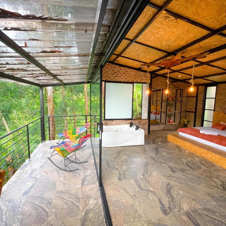 Cabaña Edèn - Habitación Deluxe - 1 cama grande - 3