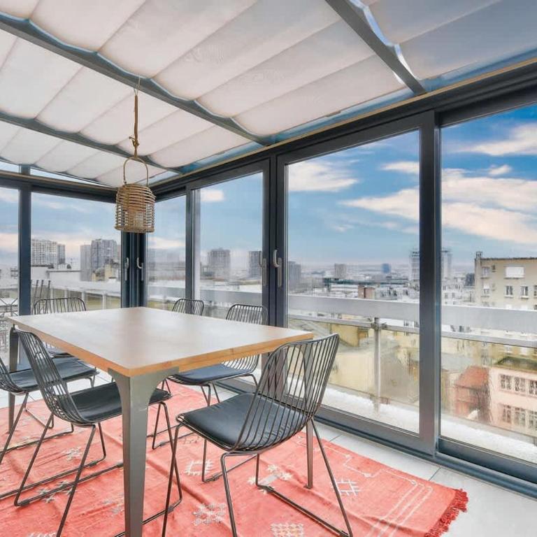 Splendide terrasse avec vue Tour Eiffel - Appartement - 12