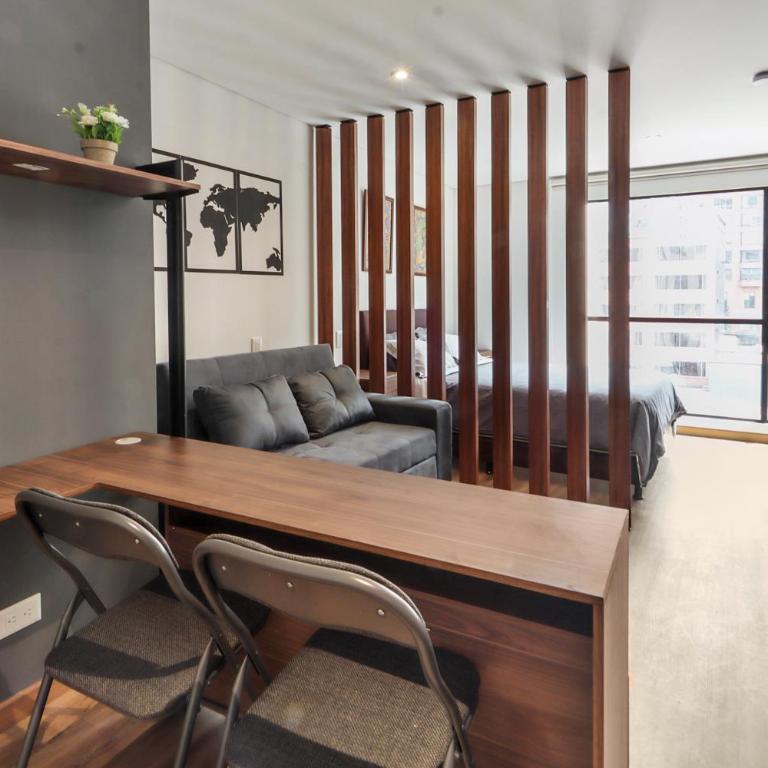 Apartaestudio Moderno en Edificio TEIK, Centro Internacional Bogotá, Self Check-in y Ubicación Premium - Apartamento de 1 dormitorio - 1