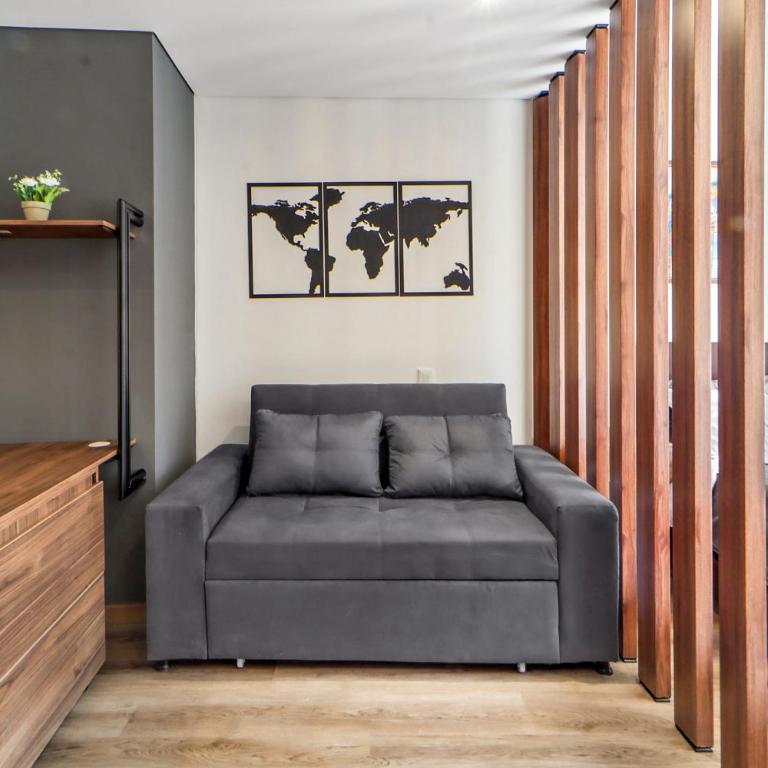 Apartaestudio Moderno en Edificio TEIK, Centro Internacional Bogotá, Self Check-in y Ubicación Premium - Apartamento de 1 dormitorio - 3