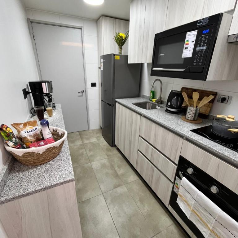 Santiago Centro Moderno Depto Amoblado 2 Dormitorios - Two-Bedroom Apartment - 18