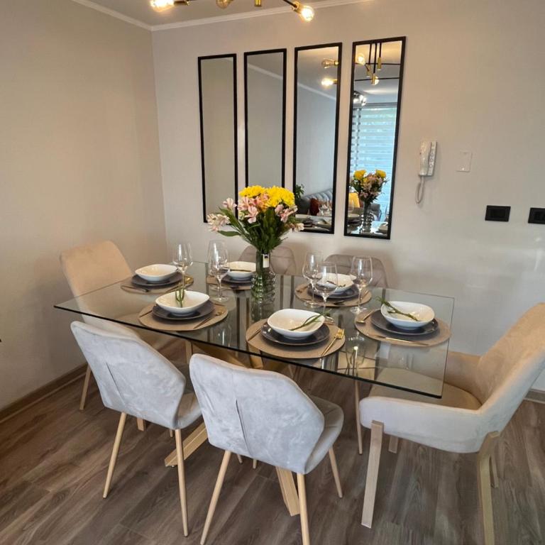 Santiago Centro Moderno Depto Amoblado 2 Dormitorios - Two-Bedroom Apartment - 10