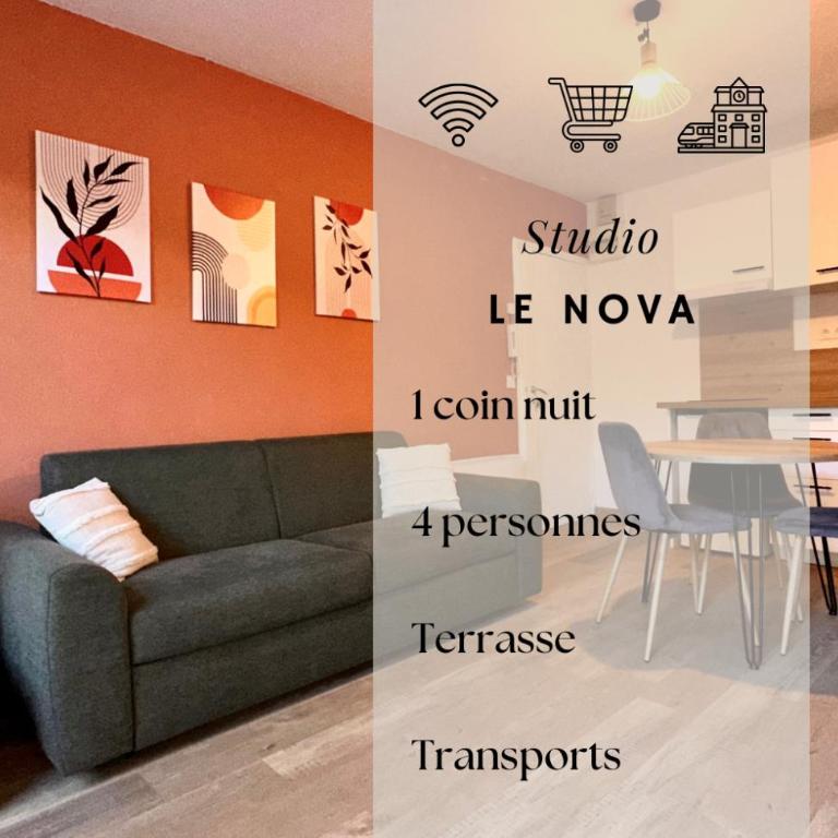 123 - Le Nova - 4 pers, terrasse, transports - Appartamento con 1 Camera da Letto e Terrazza - 1