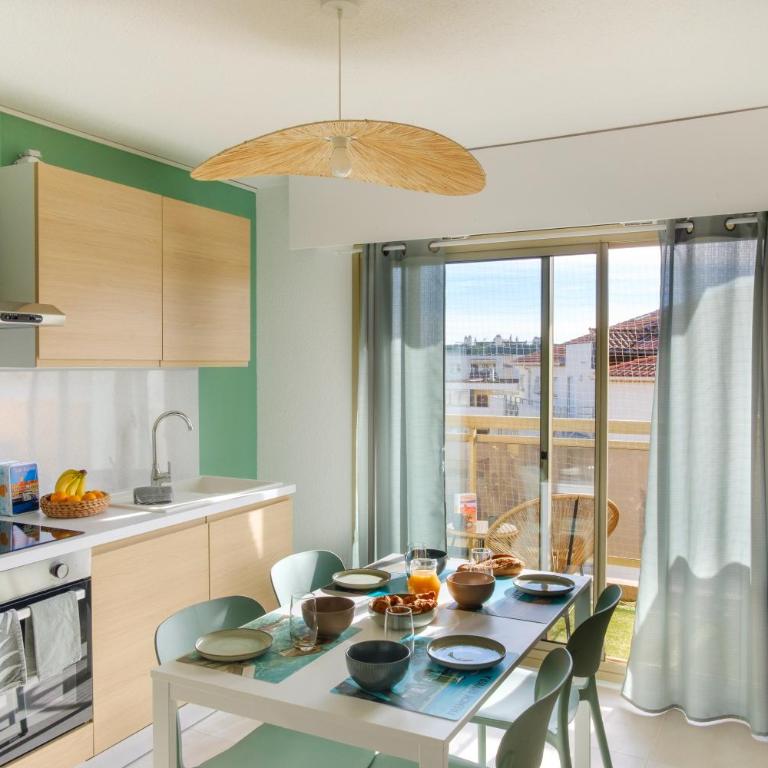 T2 rénové, Tout équipé, Tout à pied, Parking, Clim, Wifi - Apartment mit 2 Schlafzimmern und Stadtblick - 3