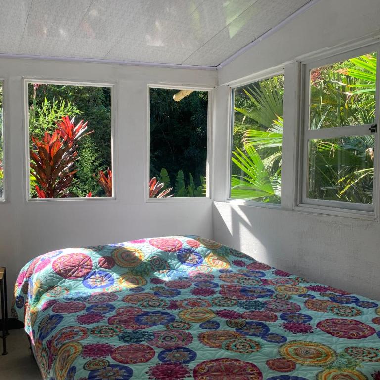 Finca Hostel El Regalo - Habitación Doble Estándar con vistas al jardín - 2 camas - 9