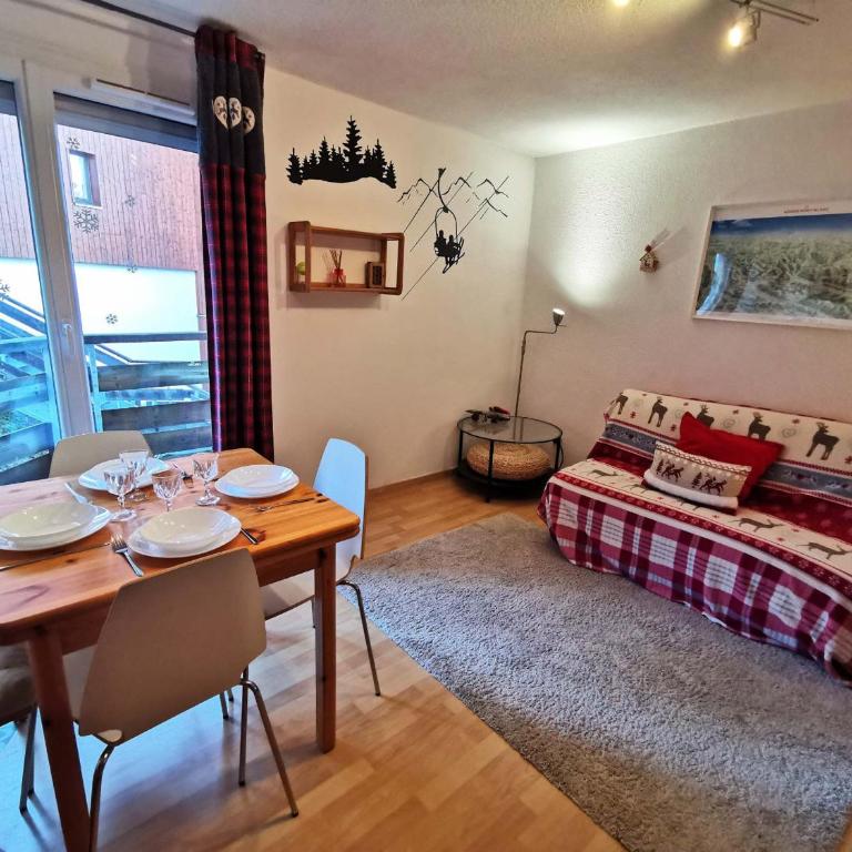 Studio cabine à 200m pistes, bain, balcon - Apartment mit 1 Schlafzimmer - 1