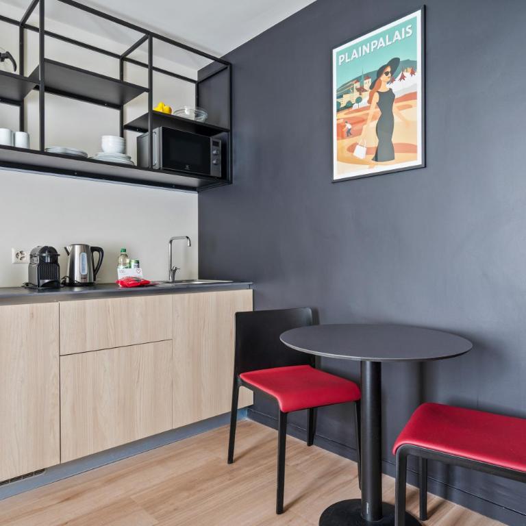Nonanteneuf appart hōtel Genève Plainpalais - contactless check-in - Studio Lit Queen-Size - 12