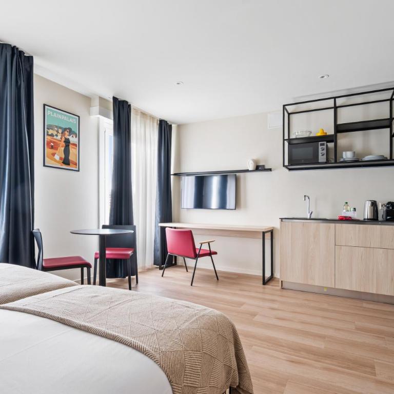 Nonanteneuf appart hōtel Genève Plainpalais - contactless check-in - Studio Lits Jumeaux - 7