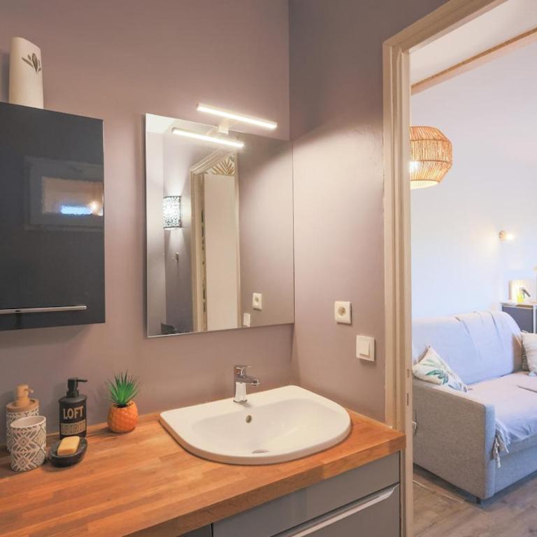 Nouveau-Charmant T1 rénové, Balcon vue sur la garrigue - Apartment mit 1 Schlafzimmer - 9