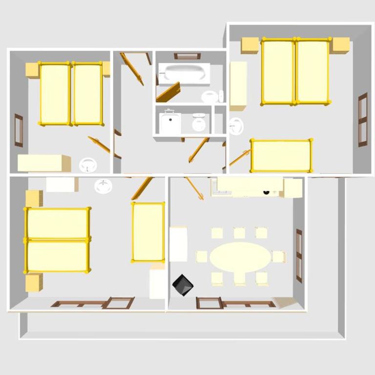 Haus Tramontana - Apartment mit 3 Schlafzimmern und Dusche - 2