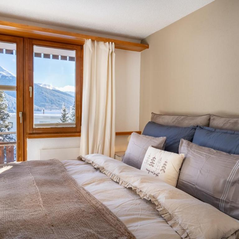 A&Y Alpenchique Apartment Davos - Apartment mit 3 Schlafzimmern und Bergblick - 40