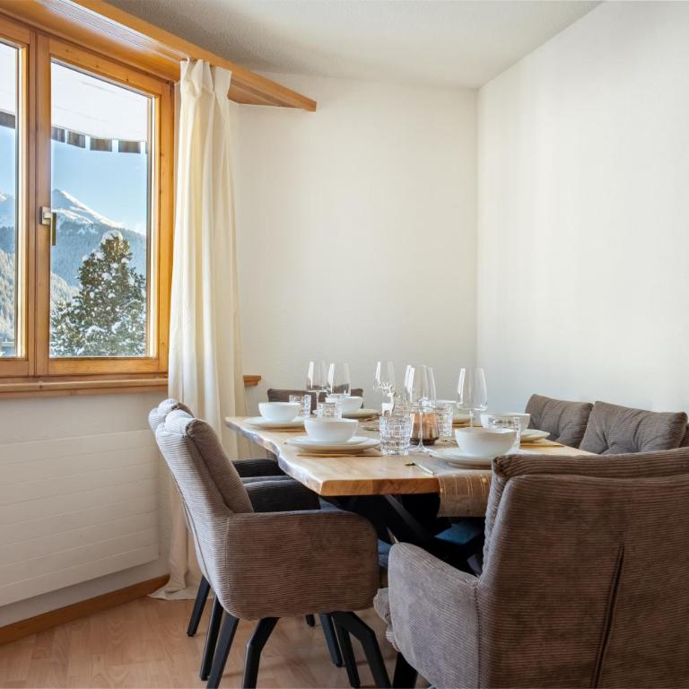 A&Y Alpenchique Apartment Davos - Apartment mit 3 Schlafzimmern und Bergblick - 46