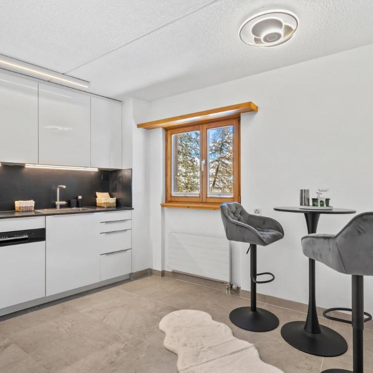 A&Y Alpenchique Apartment Davos - Apartment mit 3 Schlafzimmern und Bergblick - 47