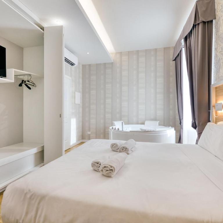 ROME'S GLORIA HOTEL - Doppelzimmer mit Whirlpool-Badewanne - 11