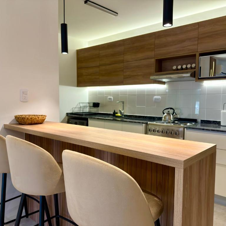 Departamento moderno pleno centro con pileta y cochera privada - Apartamento de 1 dormitorio - 9