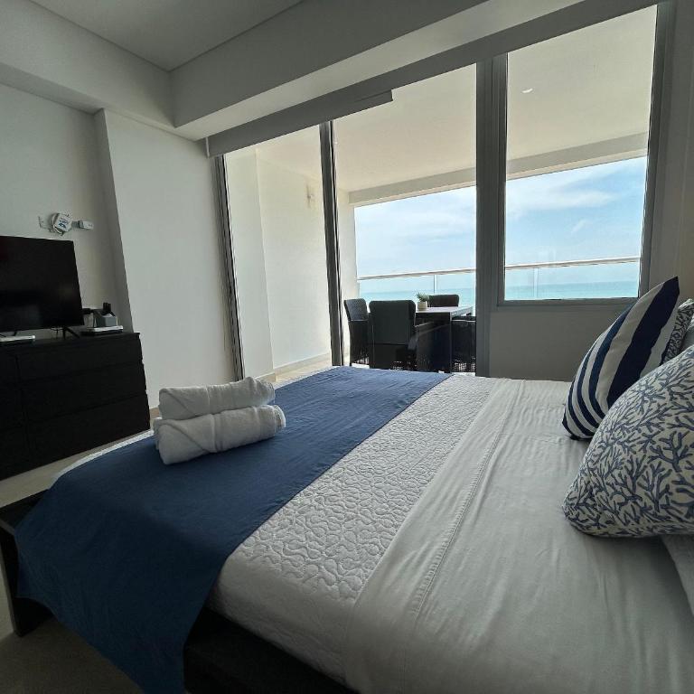 Cartagena Beach Resort - Apartamento de 1 dormitorio con balcón y vistas al mar - 11