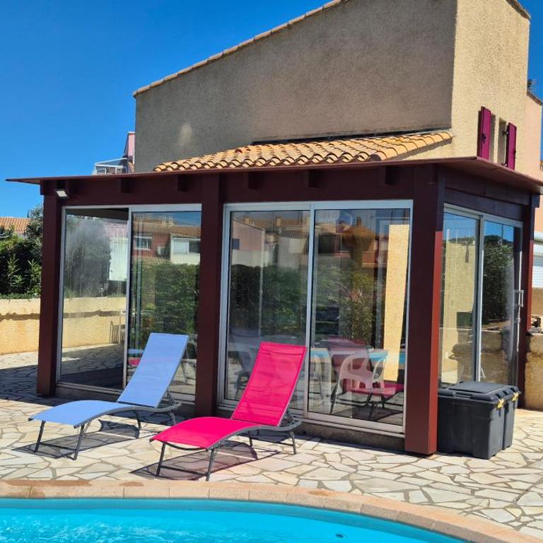 Villa sur l'ile des marinas avec piscine, parking et ponton privé - Villa con 2 Camere da Letto - 34