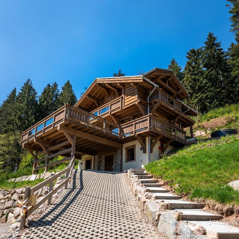 Chalet Aconit, terrasse panoramique avec jacuzzi et sauna - Chalet - 67