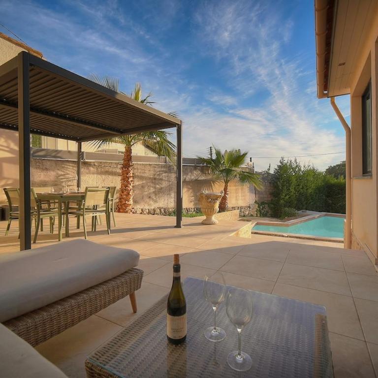 FRGK Villa Contemporaine Studio Indépendant Piscine, Calme Vue Dégagée - Villa 3 Chambres - 39