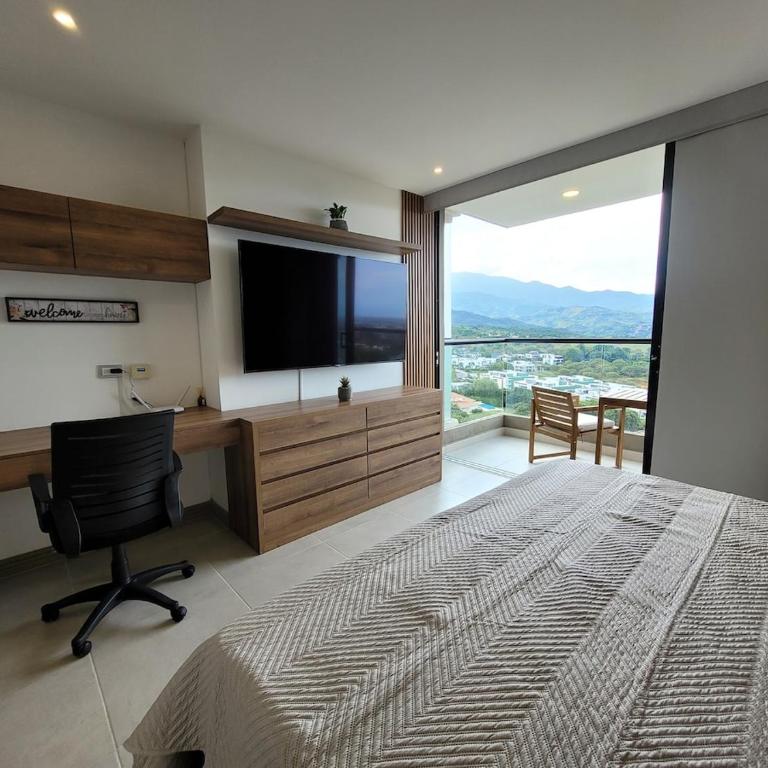 Cali Apto Piso 12 Pance Sector Exclusivo La Mejor Ubicación Del Sur De La Ciudad - Apartamento de 1 dormitorio - 4