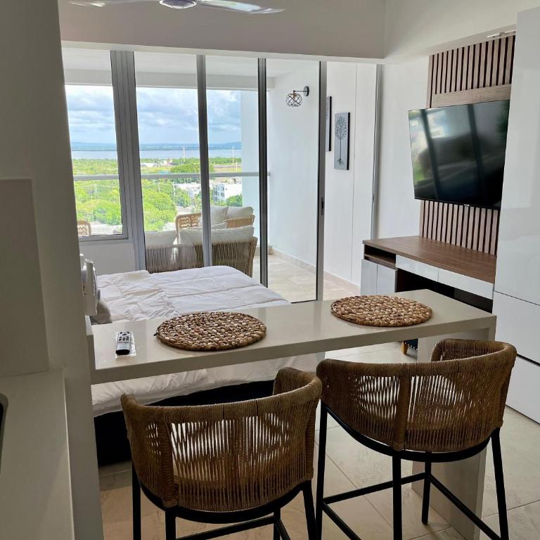 cartagena beach resort - Studio with Pool View - 5