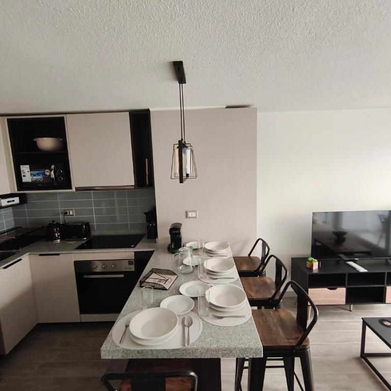 Refugio en Santiago, Cercano al Movistar Arenas - One-Bedroom Apartment - 5
