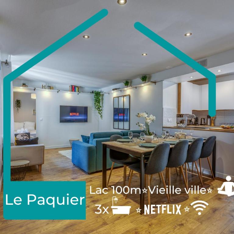 Le Paquier - MyCosyApart, Vieille ville, Calme, Lac 100m, Netflix - Appartamento con 3 Camere da Letto - 1