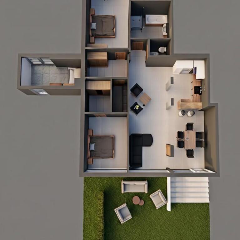 Luxus Terrassenappartement 1 Berg & See - Apartment mit 2 Schlafzimmern und Gartenblick - 20