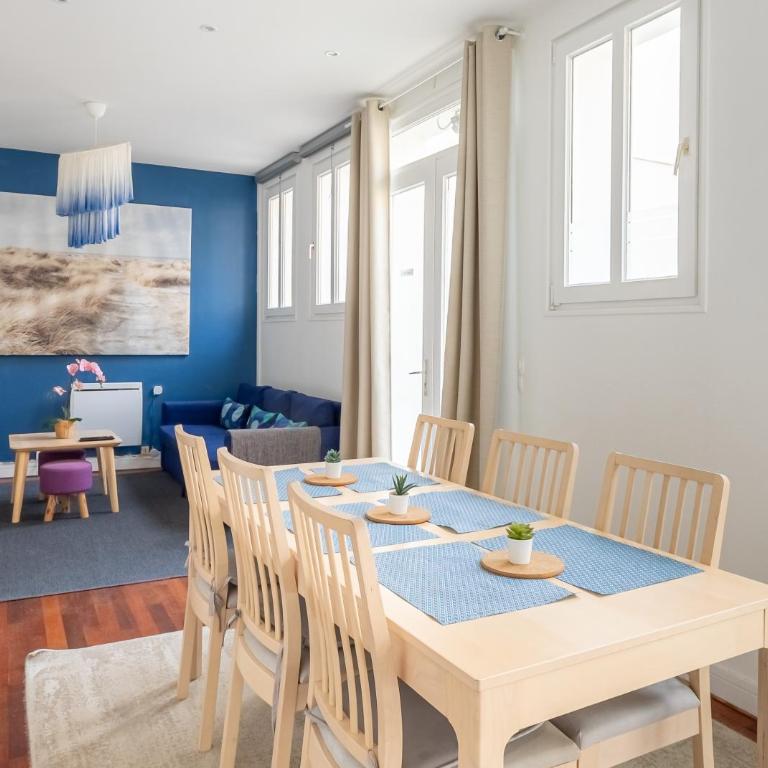 Blue House - Parking - Maison Centre Ville Reims - Proche Gare - Haus mit 2 Schlafzimmern - 7