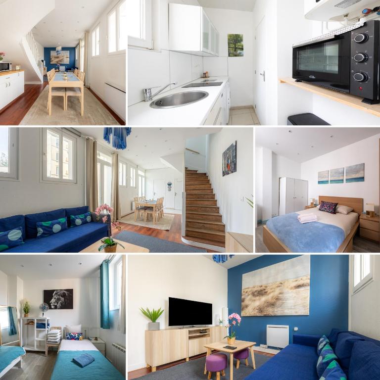 Blue House - Parking - Maison Centre Ville Reims - Proche Gare - Haus mit 2 Schlafzimmern - 5