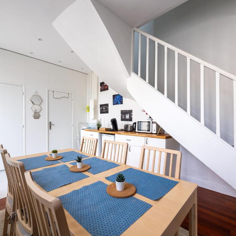 Blue House - Parking - Maison Centre Ville Reims - Proche Gare - Haus mit 2 Schlafzimmern - 18