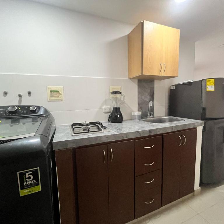 apartaestudio amoblado cerca a la uis alquiler renta house - One-Bedroom Apartment - 4