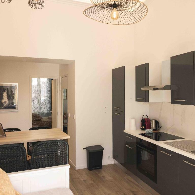 T2 Cozy Cannes 4 people Near Suquet - Deluxe Apartment mit 1 Schlafzimmer und Gartenblick - 2