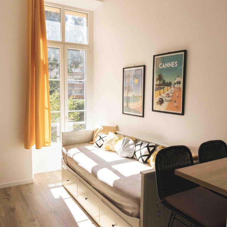 T2 Cozy Cannes 4 people Near Suquet - Deluxe Apartment mit 1 Schlafzimmer und Gartenblick - 4