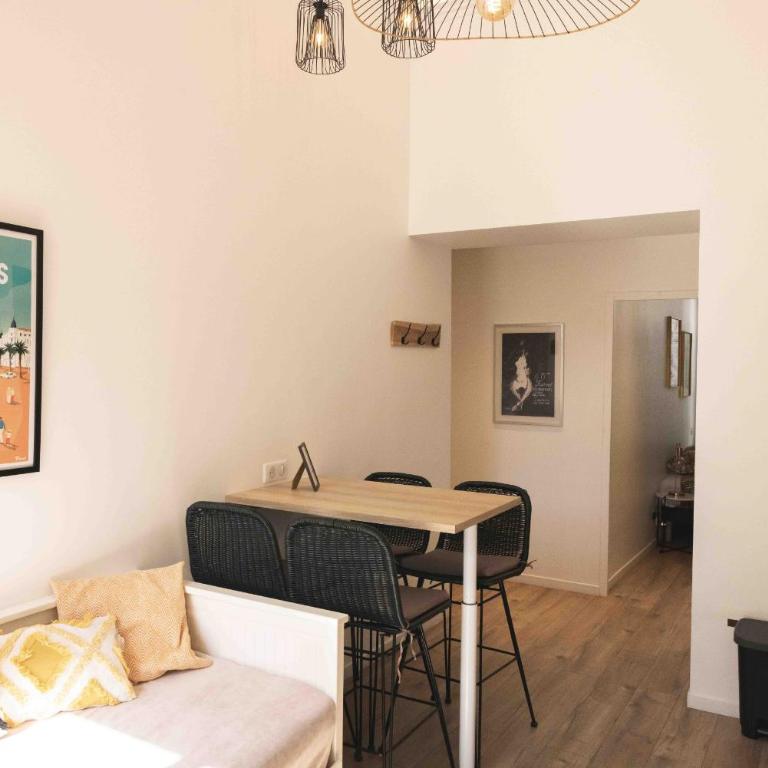 T2 Cozy Cannes 4 people Near Suquet - Deluxe Apartment mit 1 Schlafzimmer und Gartenblick - 5
