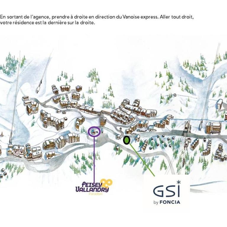 Charmant studio 4 pers, balcon Sud, proche pistes - Plan Peisey - Studio - 16