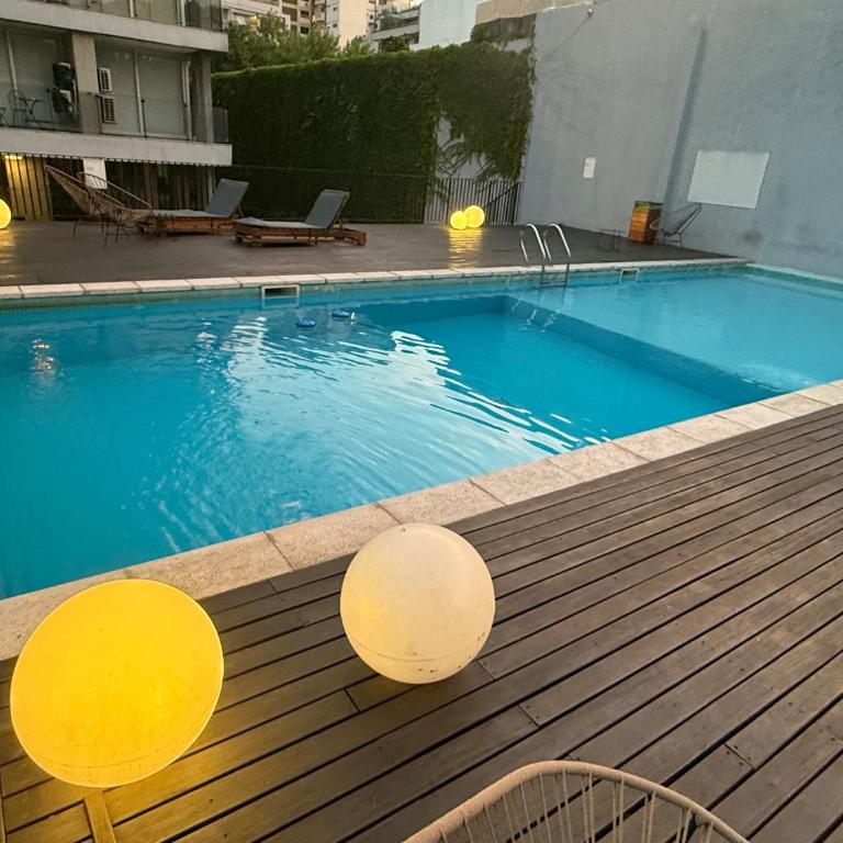 Suite Soho Con Piscina y Cochera Privada - Apartamento de 1 Dormitorio con balcón y vistas a la ciudad - 9