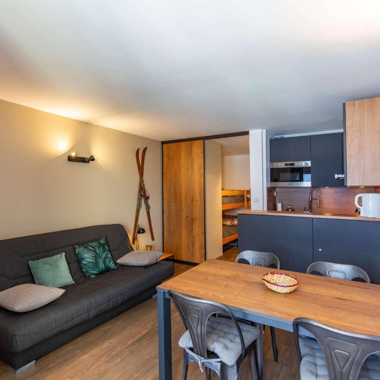 Studio cabine cosy 4 pers, proche des pistes, animaux acceptés - FR-1-404-362 - Estudio - 2