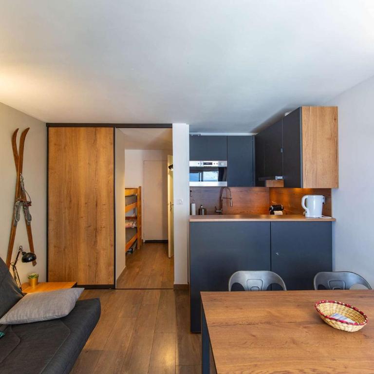Studio cabine cosy 4 pers, proche des pistes, animaux acceptés - FR-1-404-362 - Estudio - 4