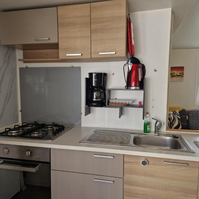 Campsite Mobile Home - 3 Beds - Family Pools - Camera Matrimoniale con Vista Parco - 7