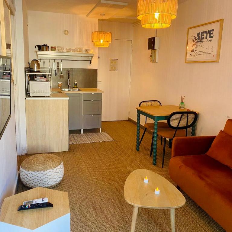 "Port Vauban" Superbe T2 coté gare Parking Clim Wifi Terrasse ! - Apartment mit 1 Schlafzimmer - 5