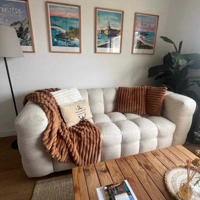 Cœur de Concarneau, appartement entier, proche centre, corniche et plage avec parking - Appartement 1 Chambre - 5