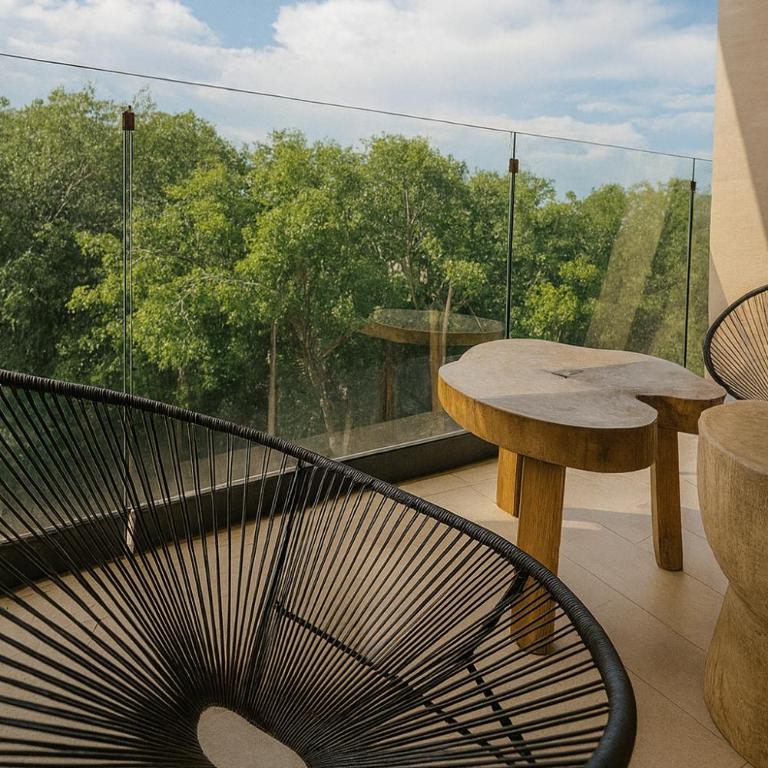 Penthouse with private Pool, Balcony & padel - Estudio Deluxe con cama grande - 8