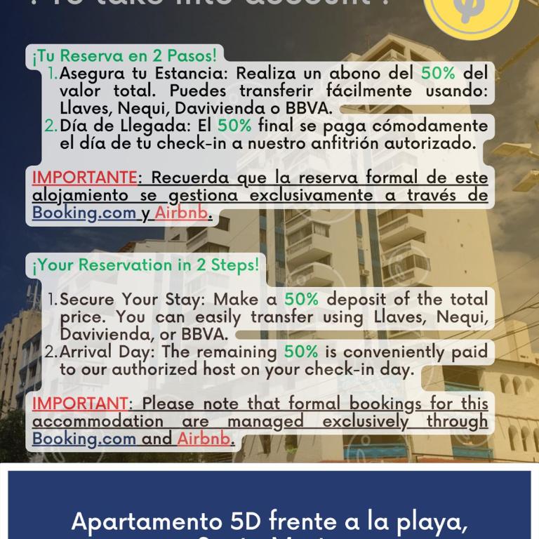 Apartamento frente a la playa, Santa Marta - Apartamento de 2 dormitorios - 37