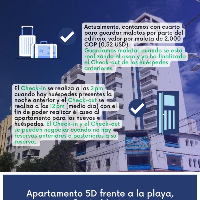 Apartamento frente a la playa, Santa Marta - Apartamento de 2 dormitorios - 39