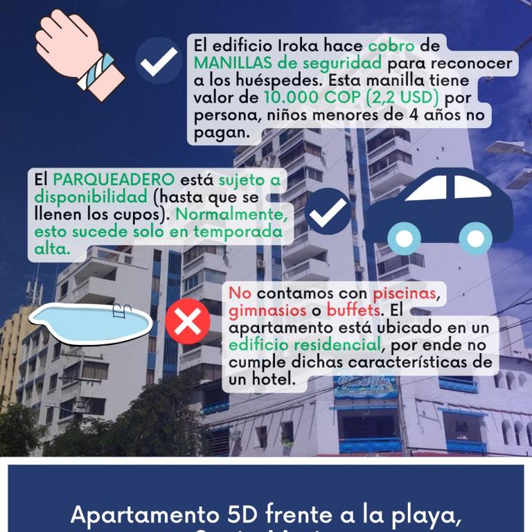 Apartamento frente a la playa, Santa Marta - Apartamento de 2 dormitorios - 38