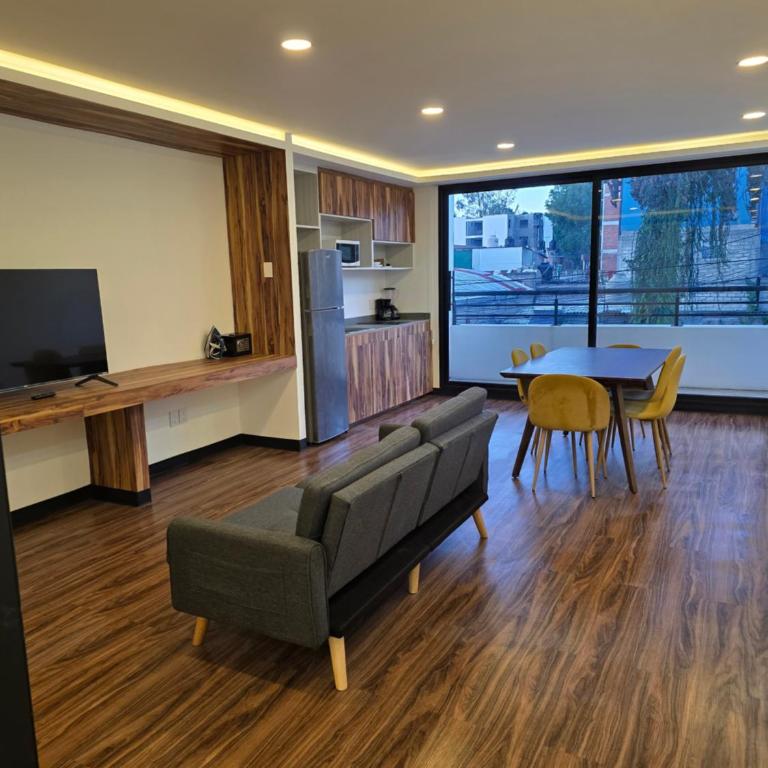 Modern Apartment in Miguel Hidalgo with Balcony - Two-Bedroom Apartment with Balcony - 11