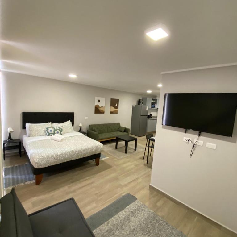 Checkinchile d620 Departamento nuevo a pasos del Movistar Arena Parque Ohiggins y metro - Two-Bedroom Apartment - 4