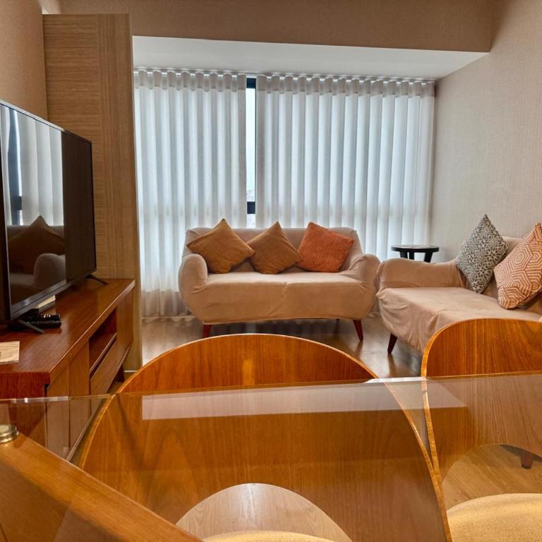 Departamento completo vista al mar,piscina,gimnasio,WIFI,Tvs - Two-Bedroom Apartment - 3