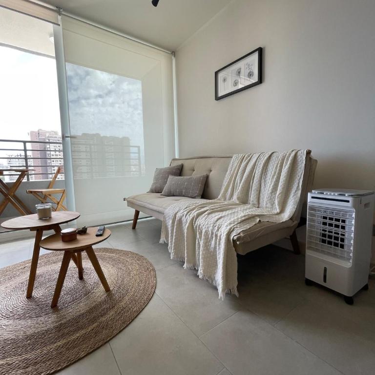 Aire Acondicionado, Ropa de cama y toallas, Piscina, Gym, Cerca de Metro,Barrio Italia Piso17 - One-Bedroom Apartment - 4